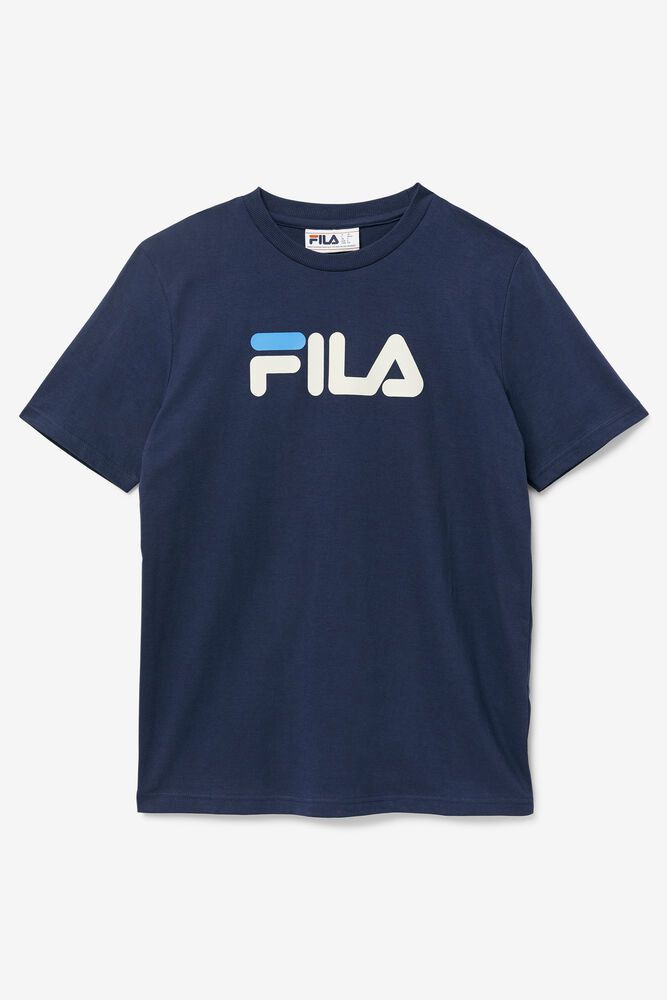 Fila Eagle Navy T-Shirt Womens - NZ 93607-NVCT